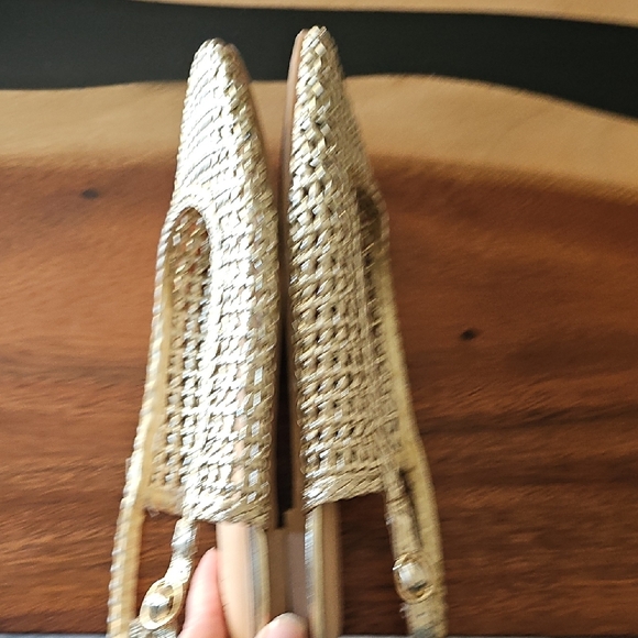 Primark Metallic Woven Flats - Picture 6 of 8